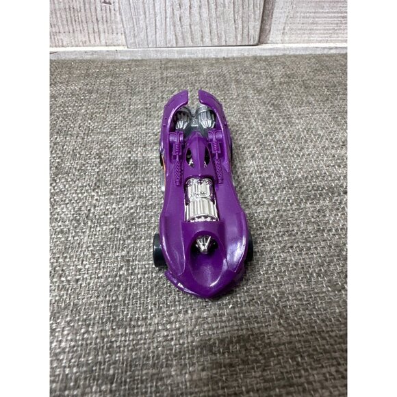 Hot Wheels Power Rocket Purple Diecast Car 2003 Silver Engine Details Metallic - Picture 2 of 6